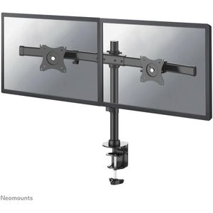 Dual-monitorarm NewStar FPMA-DCB100DBLACK, tot 27", kantel-/draai-/zwenkbaar, in hoogte verstelbaar