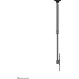 Neomounts Newstar Plat beeldscherm Plafondbeugel Hoogte 106-156 cm, 32-75 inch, zwart