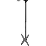 Neomounts Newstar Plat beeldscherm Plafondbeugel Hoogte 106-156 cm, 32-75 inch, zwart