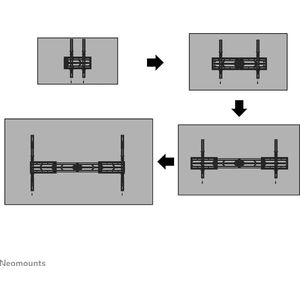 Neomounts WL35S-950BL19 TV muurbeugel - kantelbaar - hoge belastbaarheid - 55-110"" - max. 160 kg - vergrendelbaar (incl. veiligheidsschroef) - zwart