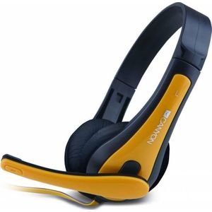 Canyon HSC-1 Hoofdtelefoon met kabel voor bellen/muziek Zwart (Bedraad), Gaming headset, Zwart
