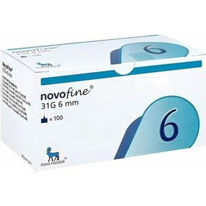Novofine Pennaalden 0,25 x 6mm 31G 100 stuks