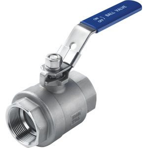 RVS316 kogelafsluiter-kogelkraan 2-weg 1½” BSP