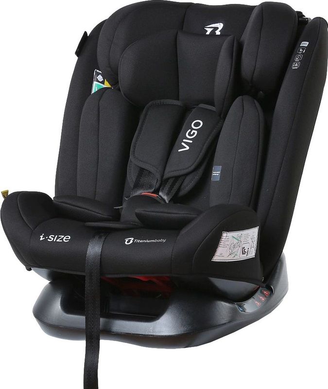 Titaniumbaby Vigo Zwart 40-150 cm i-Size Autostoel TB-5911