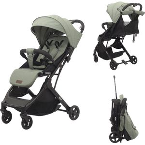 Novi Baby® Travel Go Buggy - Groen - Verstelbare voetensteun