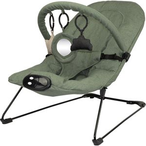 Novi Baby® Musical Cloud Wipstoel - Schommelstoel - Bouncer - Groen Melange
