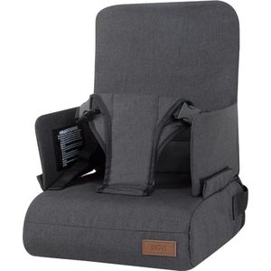 Novi Baby® Maddy Stoelverhoger - Black Melange - Inclusief bevestigingsriem