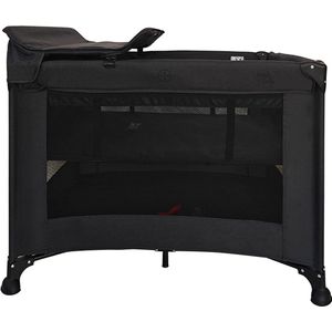 Novi Baby - Nolan - Campingbed - Zwart Melange - Compact Inklapbaar