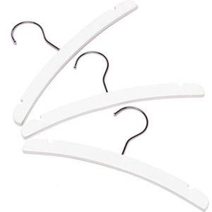Babsana Kledinghangers Hout Wit per 3 Stuks TB-2101