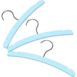 Babsana - Houten Kleerhanger Set 3 Stuks - Blauw