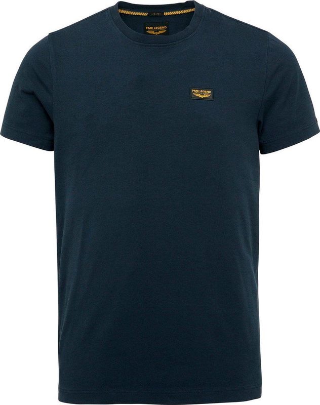 PME Legend T Shirt Logo Donker Blauw Heren Modern fit