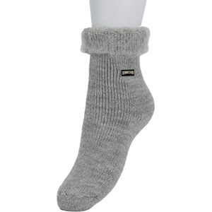 Bonnie Doon - Huissokken - Licht Grijs Mele - Zachte Wollen Bedsokken - Alpaca en Wol