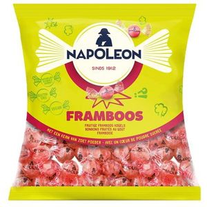 Snoep napoleon framboos zak 1kg