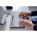 BakkerElkhuizen S-board 840 toetsenbord Kantoor USB QWERTY Amerikaans Engels Licht Grijs, Wit