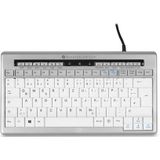 BakkerElkhuizen S-board 840 toetsenbord Kantoor USB QWERTZ Duits Licht Grijs, Wit