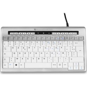 BakkerElkhuizen S-board 840 toetsenbord USB AZERTY Frans Licht Grijs, Wit