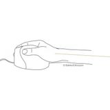 Evoluent 4 Ergonomische Muis - Medium/large - Rechtshandig - Bedraad - Zilver/grijs