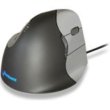 BAKKER ELKHUIZEN Evoluent 4 Maus ergonomisch kabelgebunden grau, schwarz, silber