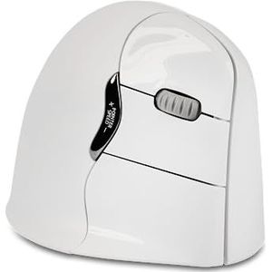 BakkerElkhuizen Evoluent4 Bluetooth Wit, Verticale muis, Rechtshandig, Draadloos, geschikt voor Mac OS