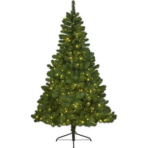 Everlands - Imperial Pine - Kunstkerstboom - Groen - PVC - 120cm Hoog - Verlicht met 110 LED Lampjes