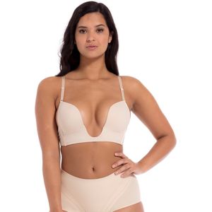 Magic BH Diepe decollete - V-Bra - Push up Bh - Strapless bh - Afneembare bandjes - Lage rug bh  - Huidskleur