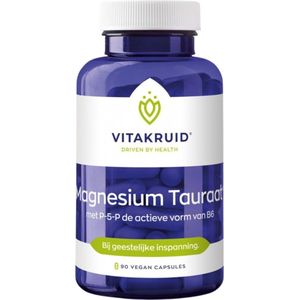 Vitakruid Magnesium Tauraat - met p-5-p de actieve vorm van B6 - 90 vegicaps