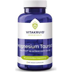 Vitakruid Magnesium Tauraat - met p-5-p de actieve vorm van B6 - 90 vegicaps