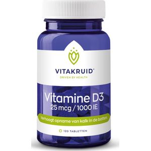 Vitakruid Vitamine D3 25mcg/1000IE 120 tabletten