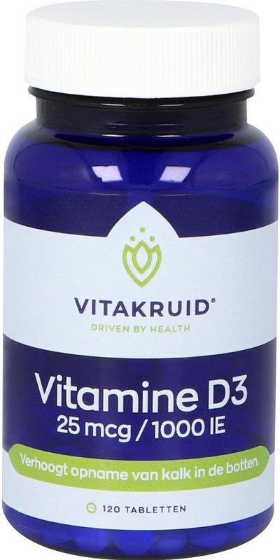 Vitakruid Vitamine D3 25mcg/1000IE 120 tabletten