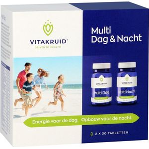 Vitakruid Multi Dag & Nacht Regulier 2 x 30 tabletten 60 tabletten