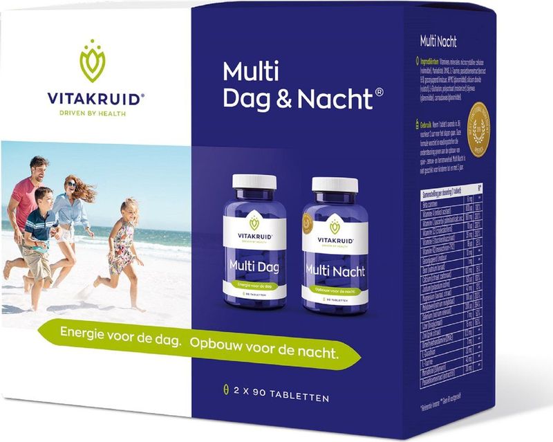Vitakruid Multi dag & nacht 2 x 90 tabletten 180 tabletten