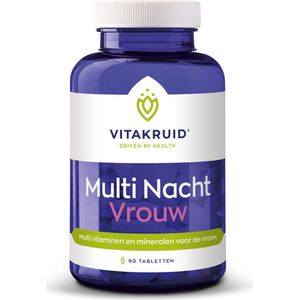 Vitakruid Multivitamine Nacht vrouw Voedingssupplement - 90 tabletten