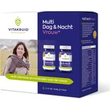 Vitakruid Multi dag & nacht vrouw 2x30 tabletten 60 tabletten