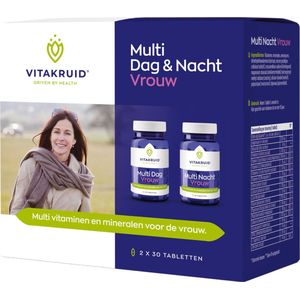 Vitakruid Multi dag & nacht vrouw 2x30 tabletten 60 tabletten