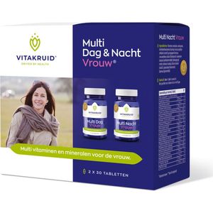 Vitakruid Multi dag & nacht vrouw 2x30 tabletten 60 tabletten