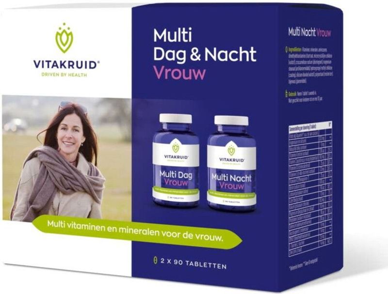 Vitakruid Multi dag & nacht vrouw 2 x 90 tabletten 180 tabletten