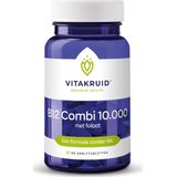 Vitakruid - B12 Combi 10.000 - Voedingssupplement - Smelttabletten - Met Folaat
