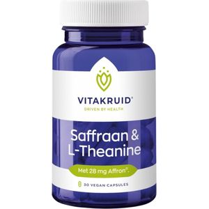 Vitakruid Saffraan 28 mg (Affron) & L-Theanine 30vc