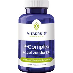Vitakruid - B-Complex Actief zonder B6 - Capsules - 90 stuks