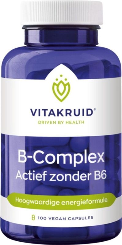Vitakruid - B-Complex Actief zonder B6 - Capsules - 90 stuks