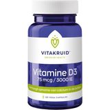 Vitakruid Vitamine D3 75mcg/3000IE 60 Vegetarische capsules