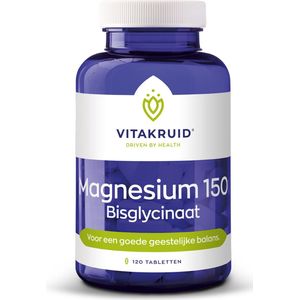 Vitakruid - Magnesium 150 bisglycinaat - 120 Tabletten