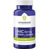 Vitakruid NAC 600 mg N-Acetyl-L-Cysteine 60 Vegetarische capsules
