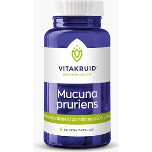 Vitakruid Mucuna pruriens 500 mg (min. 20% L-Dopa) 60 Vegetarische capsules