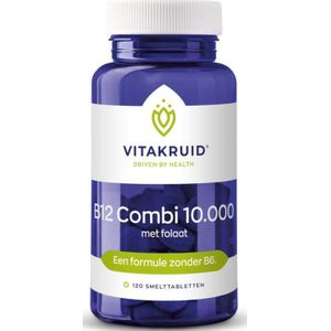 Vitakruid Vitamine b12 combi 10.000® met folaat 120 Smelttabletten