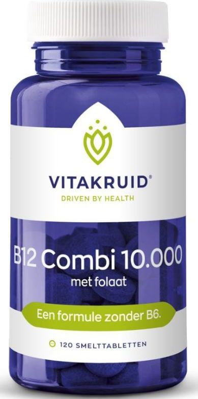 Vitakruid - B12 Combi 10.000 - Smelttabletten - 120 Stuks