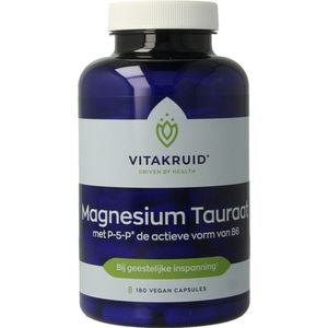 Vitakruid Magnesium tauraat met P-5-P 180 Vegetarische capsules