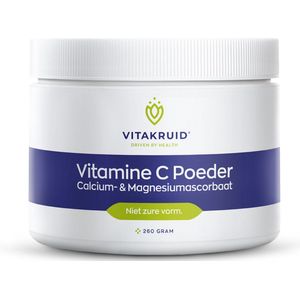 Vitakruid Vitamine C poeder calcium- & magnesiumascorbaat 260 gram