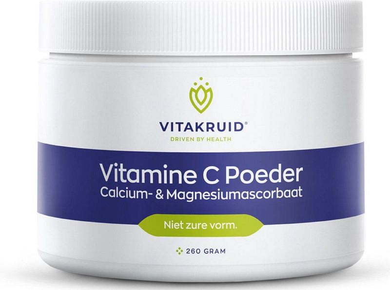 Vitakruid Vitamine C poeder calcium- & magnesiumascorbaat 260 gram