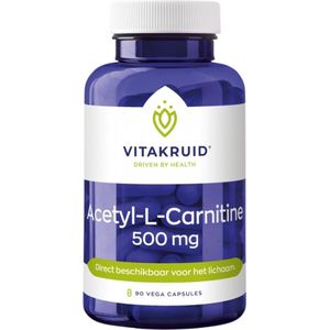 Vitakruid Acetyl-l-carnitine 500 mg (90vc)